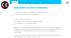 Desktop Screenshot of ce-zeichen.de